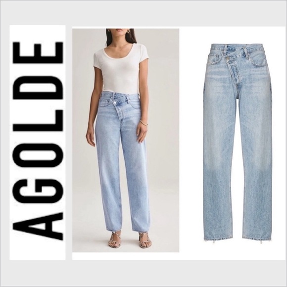 Agolde Denim - AGOLDE Criss Cross Upsized Jeans in Suburbia Size 31